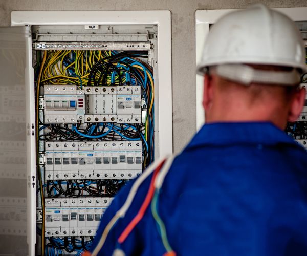 Großer Verteilerschrank – Elektroinstallation